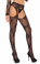 Elegant Moments Lace Black Suspender Pantyhose