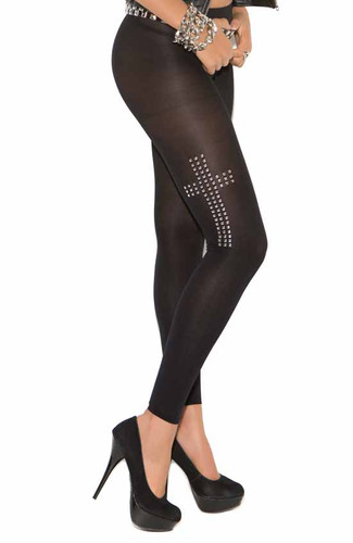 Elegant Moments Silver Studs Leggings