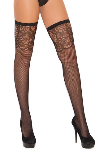 Elegant Moments Scroll Design Thigh High