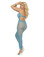 Elegant Moments Queen Size Crochet Footless Bodystocking