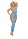 Elegant Moments Queen Size Crochet Footless Bodystocking