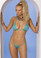 Elegant Moments Striped Mesh Bikini Set