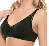 Lupo Seamless Brallet w/ lace detail