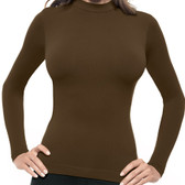 Lupo Seamless Turtle Neck Long Sleeve Blouse
