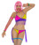 Elegant Moments Neon Nites Halter Top and Cheek Panty