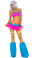 Elegant Moments Neon Nites Lycra Bra with Tutu Skirt 