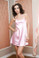  iCollection Satin Chemise - Pink