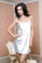  iCollection Satin Chemise - White