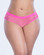 Oh La La Cheri Queen Size Open Back Fishnet Panty with Charm - Pink