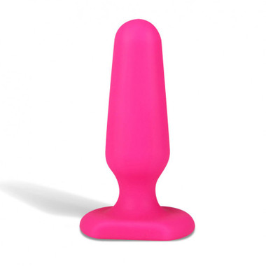 Hustler Toys Seamless Silicone Butt Plug 3" (Hot Pink)