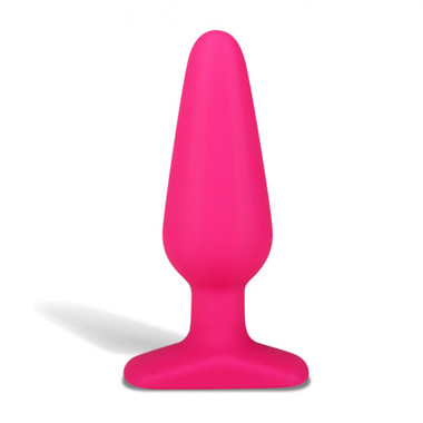 Hustler Toys Seamless Silicone Butt Plug 5.5" (Hot Pink)