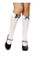 Roma Costume Blue/White Plaid Knee High Stocking
