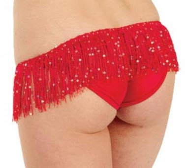 Body Language Fashions Brazilian Back Bottom with Fringe