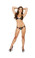 Roma Costume 2PC Halter Bikini Set - Rainbow Zig Zag