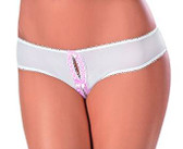 Escante Open Beading Panty - White