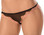 Escante Lace Trim Cage Panty - Black/Orange