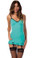 Escante Eye Candy Bustier Dress - Turquoise/Black