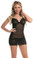 Escante Mesh Chemise - Black