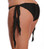 Escante Flutter Ties Rouched Back Bikini Bottom - Black