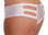 Escante Strappy Jeweled Cheeky Boy Shorts - White