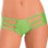 Escante Strappy Jeweled Cheeky Boy Shorts - Neon Lime
