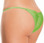 Escante String Side Bikini with Rouched Back - Neon Lime