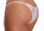 Escante String Side Bikini with Rouched Back - White