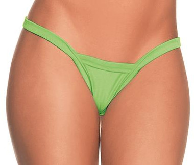 Escante Deep Back Thong - Neon Lime