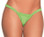 Escante Deep Back Thong - Neon Lime