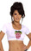 Sex Symbol Crop Top with Applique - Solid Grape Pink
