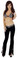 Sex Symbol Low Cut Pants and Bra Trimmed Rhinestone