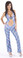 Sex Symbol Halter Top Jumpsuit Open Front with Fancy O-Ring