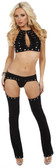 Sex Symbol Halter Top Bra and Chaps Set
