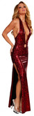 Sex Symbol Deep Plunging V Front Gown with O-Ring