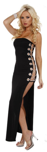 Sex Symbol Lace Up Tube Gown