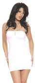 Sex Symbol Tube Dress with Crystal Trim - White