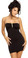 Sex Symbol Tube Dress with Crystal Trim - Black