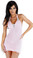 Sex Symbol Gathered Halter Top Dress with Beaded Applique
