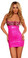 Sex Symbol Strap Dress with Chiffon Animal Print Bra