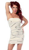 Sex Symbol Tube Dress with Curl Pattern