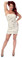 Sex Symbol Tube Dress with Curl Pattern