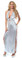 Sex Symbol V Front Shimmer Gown with Sequin Trim