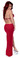 Sex Symbol Open Front Gown with Center Slit Trimmed with Rhinestones or Chrome Circles