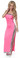 Sex Symbol Side Gathered Tube Gown with Side Slit
