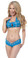 Sex Symbol Keyhole Top and Shorts Trimmed with Rhinestones