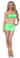 Sex Symbol Tube Top and Mini Skirt Set with Chrome Circle