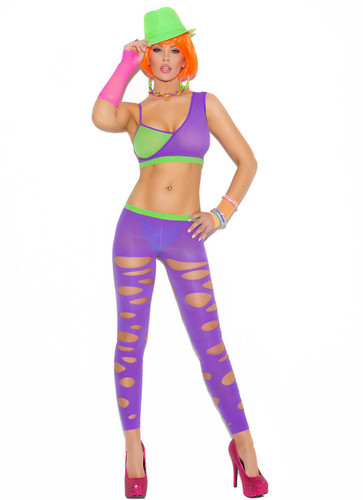 Elegant Moments Cami Top with Matching Ripped Leggings