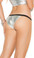 Elegant Moments Lamé Panty with Ruched Back - Silver