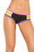Elegant Moments Lycra Booty Shorts with Contrast Neon Trim