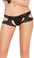 Elegant Moments Lace Suspender Crotchless Panty